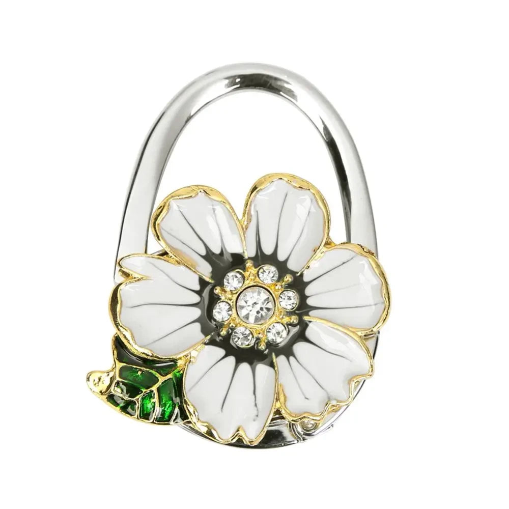 Portable Rose Pattern Purse Hanger
