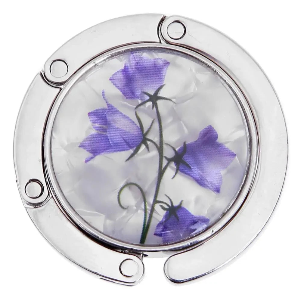 Portable Rose Pattern Purse Hanger