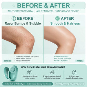 Crystal Hair Remover - Painless Reusable Magic Eraser