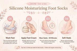 Cloud Heel Repair — Reusable Silicone Foot Mask Socks