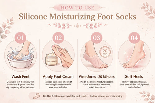 Cloud Heel Repair — Reusable Silicone Foot Mask Socks