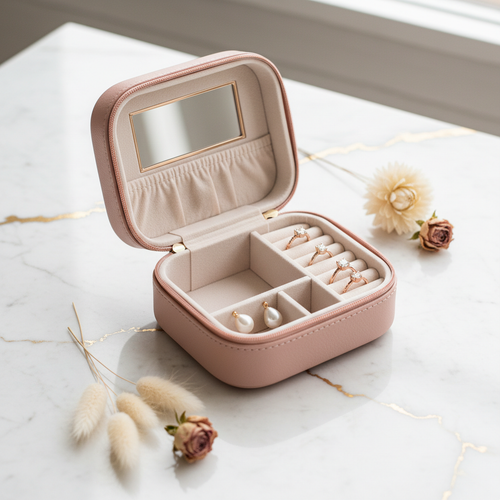 Luxe Mini Travel Jewelry Case